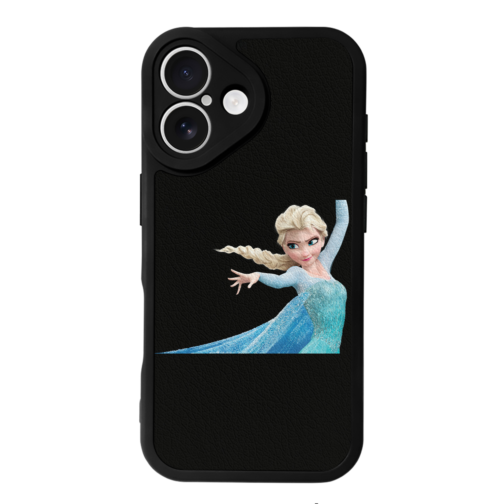 （画像用） アナと雪の女王 アンナ エルサ Frozen Anna Elsa 【iPhone 16シリーズ対応】シリコンスマホケース（レザー調） 材質：シリコン